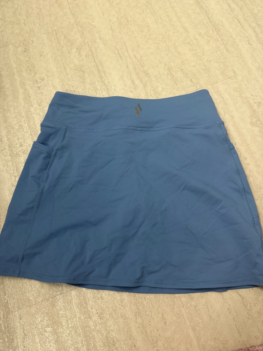 Skechers Skort athletic skirt dusty slate blue tennis golf pickleball skirt - Picture 6 of 7